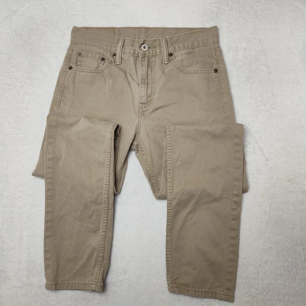 Levis 510 Jeans Mens 29x32 Beige Skinny Extra-Slim‎ Light Wash Denim Work School
